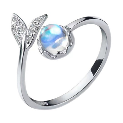 Silver Plated & CZ Studded Silver Finger Ring