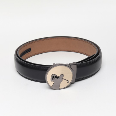 Men Black Solid Artificial Leather Belt