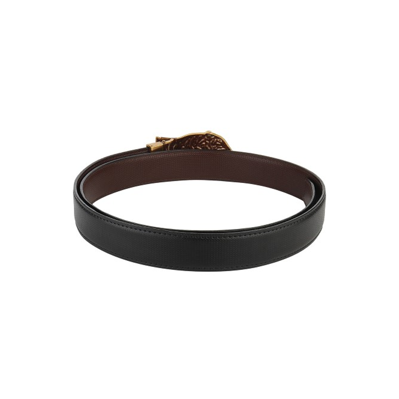Men Black Reversible Formal Belt